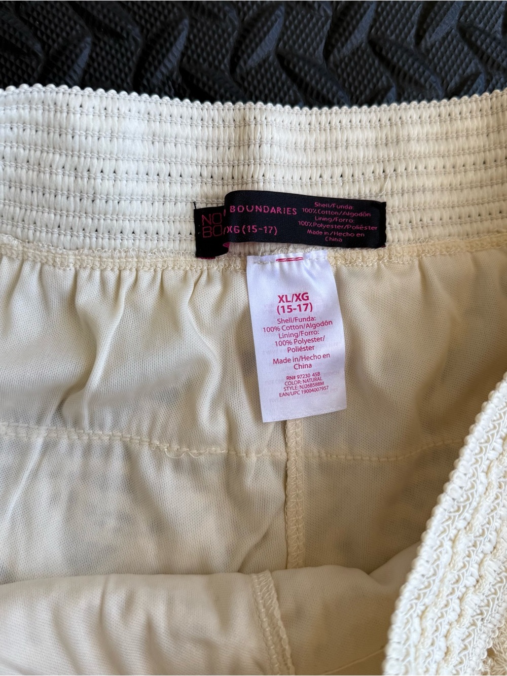 No Boundaries Cream Crochet Lace Shorts - Picture 3 of 4